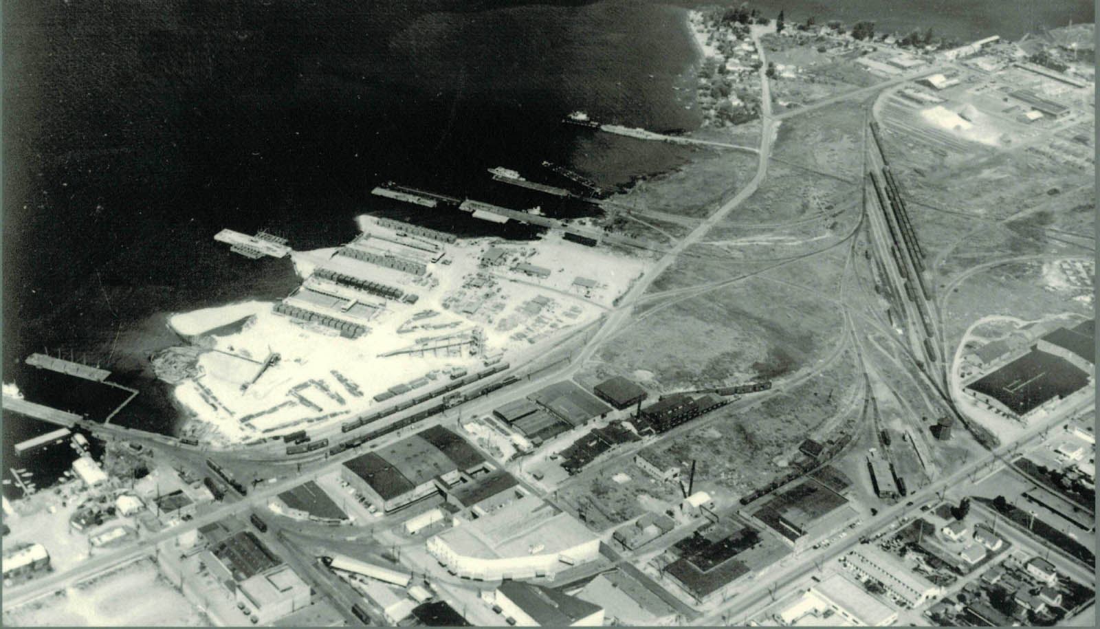 Northwest view of CP yard