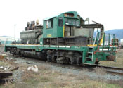 Exposed engine on frame