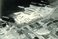 Northwest view of CP yard